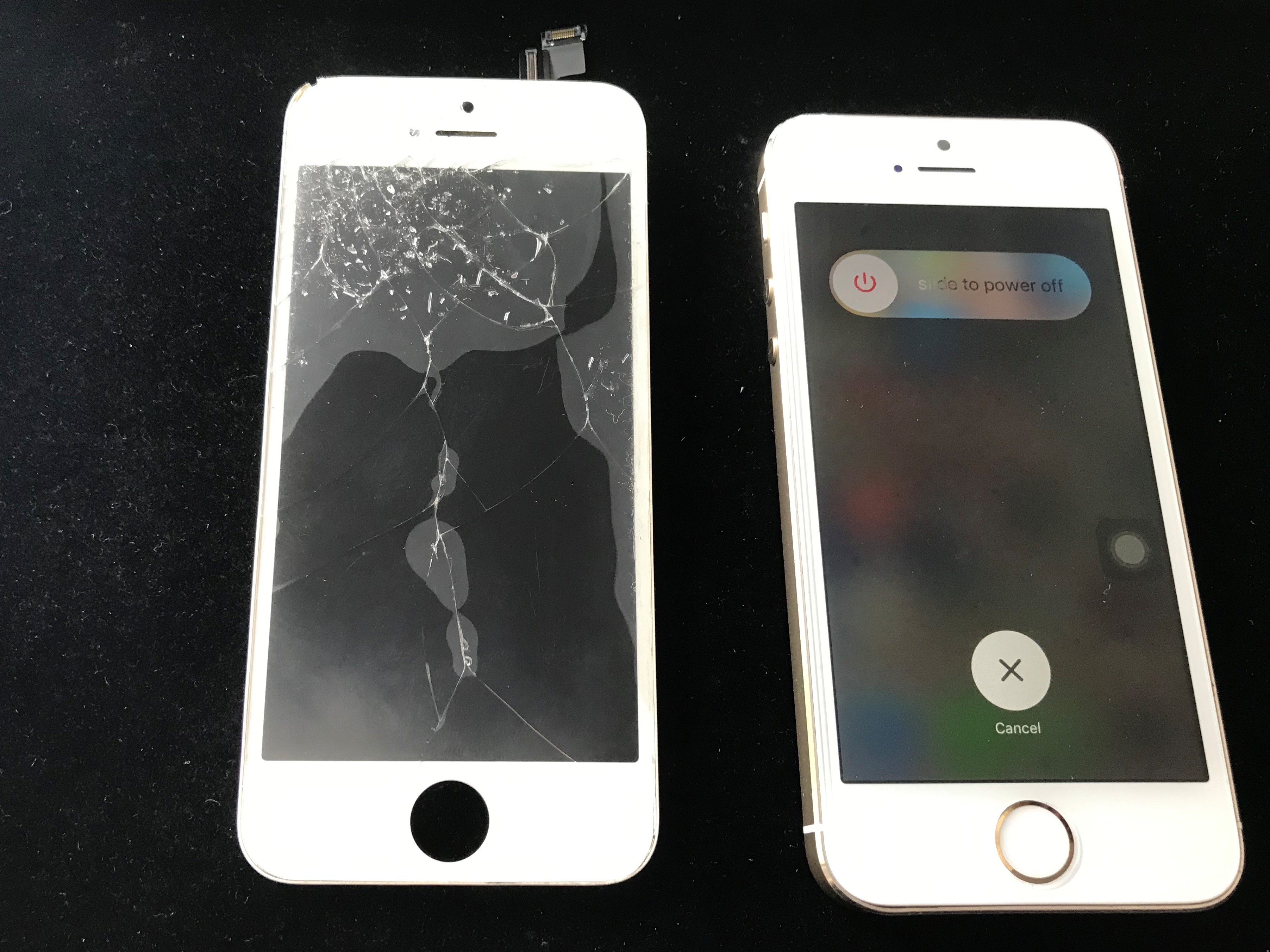 成田市橋賀台よりiPhone 5sの画面割れ修理でご相談いただきました 