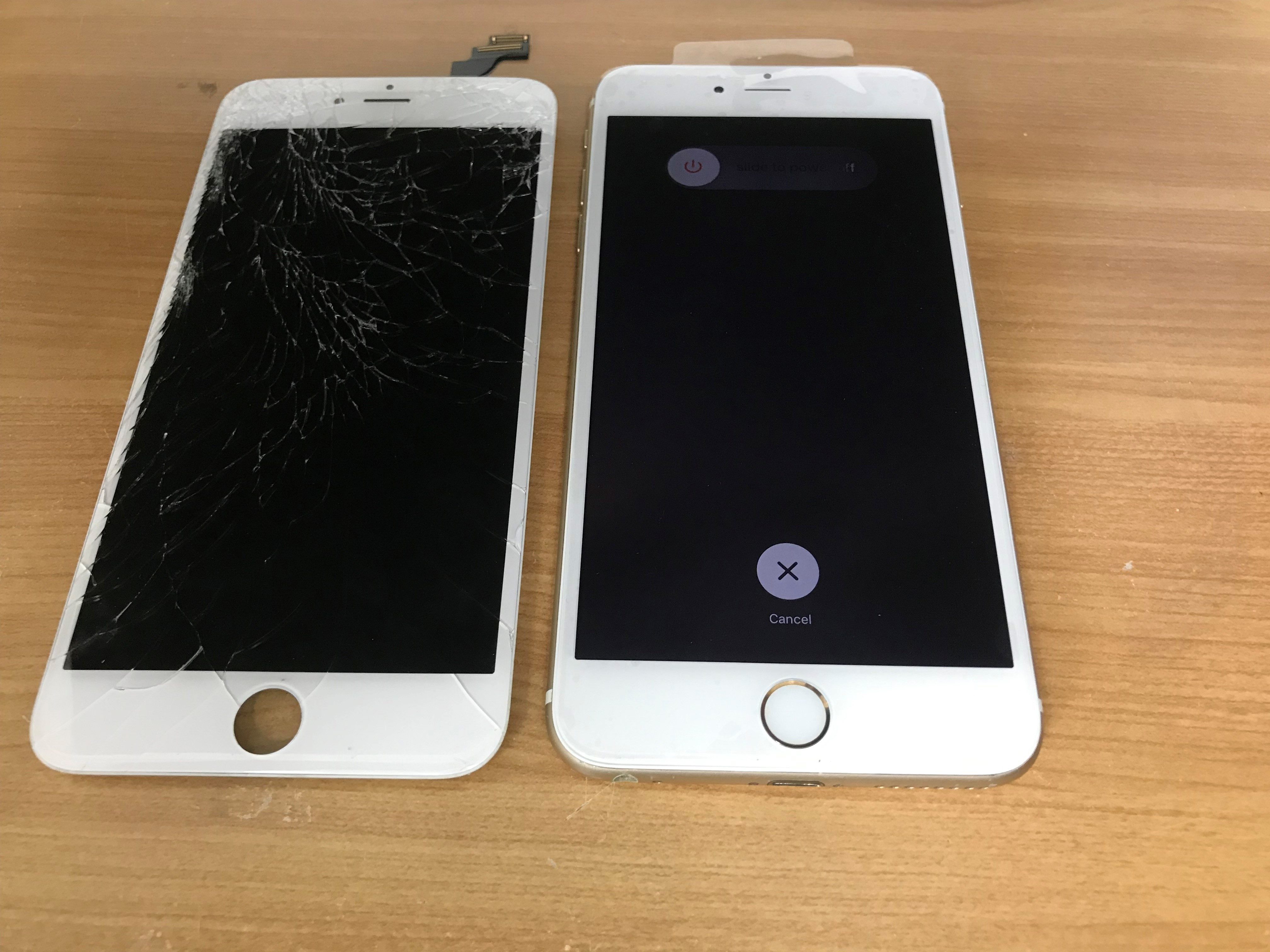 香取市牧野よりiPhone 6の画面割れ修理とバッテリー交換でご相談 