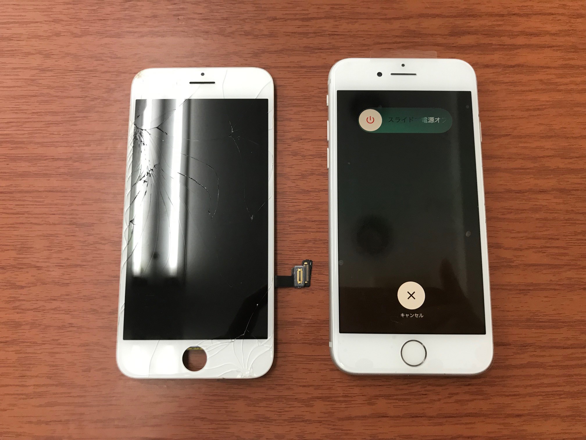 iPhone 8のガラス割れ修理で成田市飯田町よりご来店頂きました 